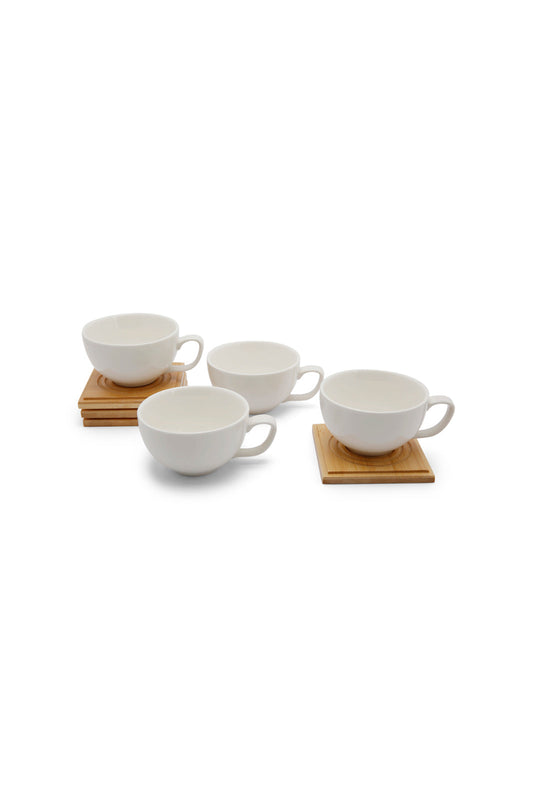 Redtag-White-Tea-Set-With-Coaster-(8-Piece)-Category:Cups-&-Mugs,-Colour:White,-Deals:New-In,-Dept:Home,-Filter:Home-Dining,-HMW-DIN-Crockery,-New-In-HMW-DIN,-Non-Sale,-Section:Homewares,-W22B-Home-Dining-