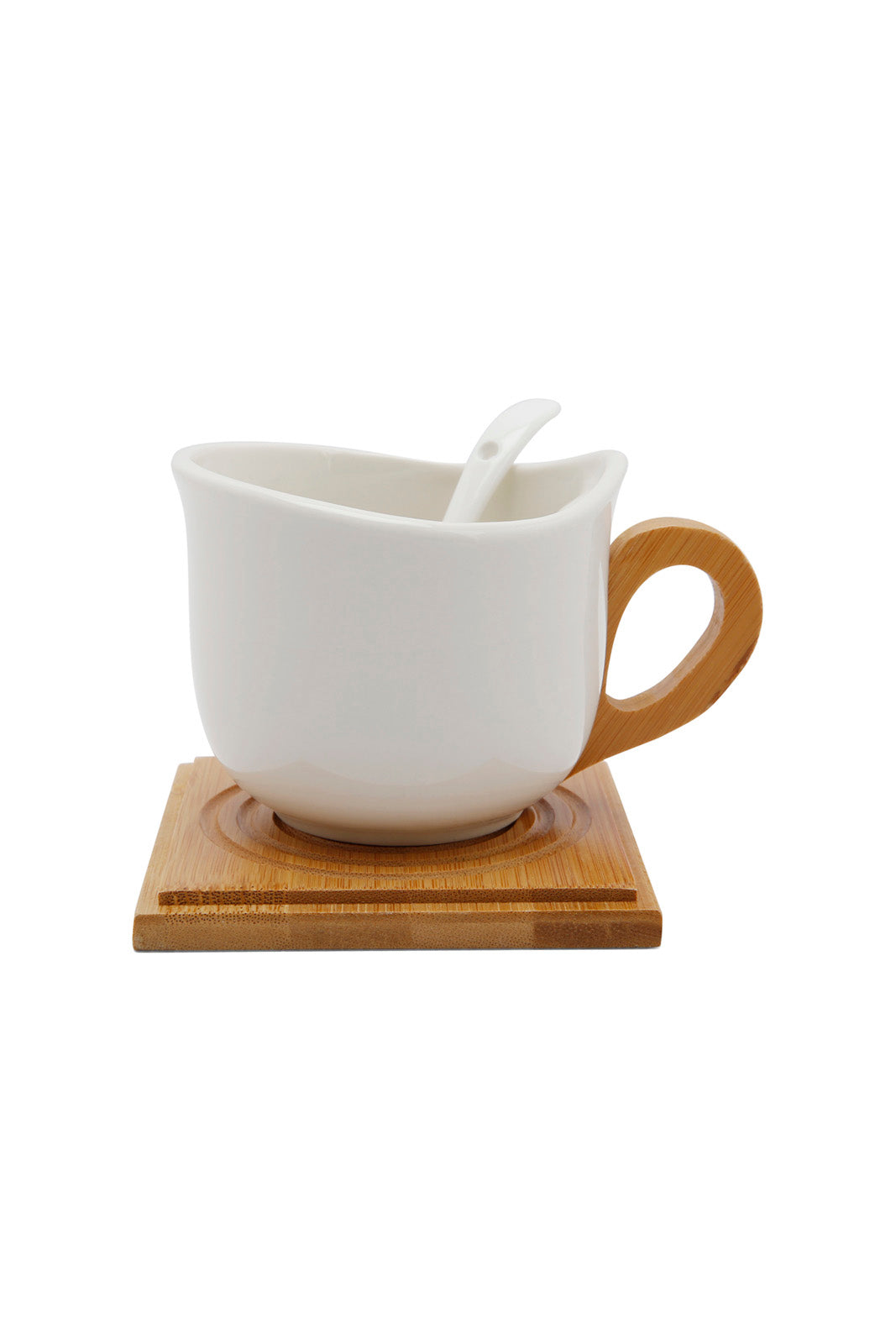 Redtag-White-Tea-Set-With-Coaster-(6-Piece)-Category:Cups-&-Mugs,-Colour:White,-Deals:New-In,-Dept:Home,-Filter:Home-Dining,-HMW-DIN-Crockery,-New-In-HMW-DIN,-Non-Sale,-Section:Homewares,-W22B-Home-Dining-
