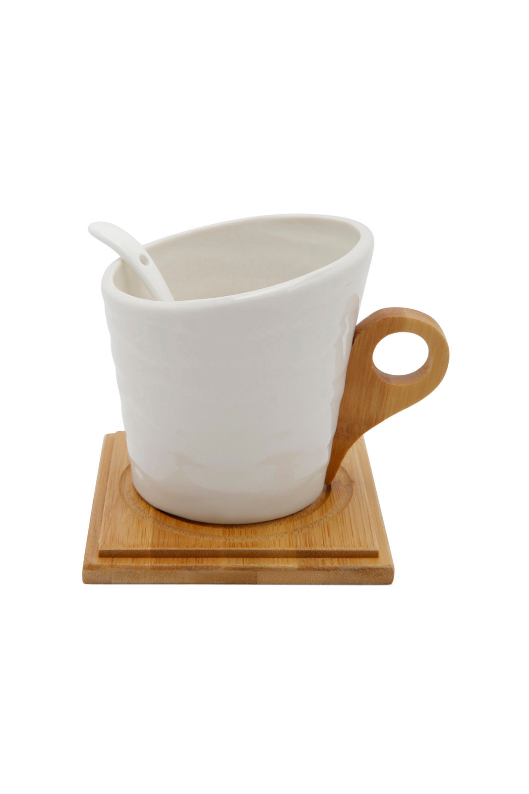 Redtag-White-Tea-Set-With-Coaster-(6-Piece)-Category:Cups-&-Mugs,-Colour:White,-Deals:New-In,-Dept:Home,-Filter:Home-Dining,-HMW-DIN-Crockery,-New-In-HMW-DIN,-Non-Sale,-Section:Homewares,-W22B-Home-Dining-