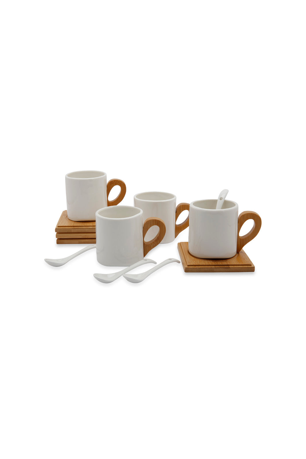 Redtag-White-Tea-Set-With-Coaster-(8-Piece)-Category:Cups-&-Mugs,-Colour:White,-Deals:New-In,-Dept:Home,-Filter:Home-Dining,-HMW-DIN-Crockery,-New-In-HMW-DIN,-Non-Sale,-Section:Homewares,-W22B-Home-Dining-