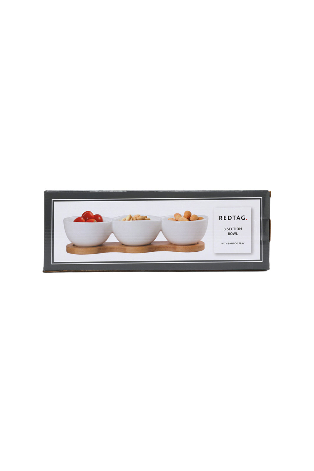 Redtag-White-Round-Bowl-With-Bamboo-Tray-(1-Piece)-Category:Bowls,-Colour:White,-Deals:New-In,-Dept:Home,-Filter:Home-Dining,-HMW-DIN-Serveware,-New-In-HMW-DIN,-Non-Sale,-Section:Homewares,-W22B-Home-Dining-