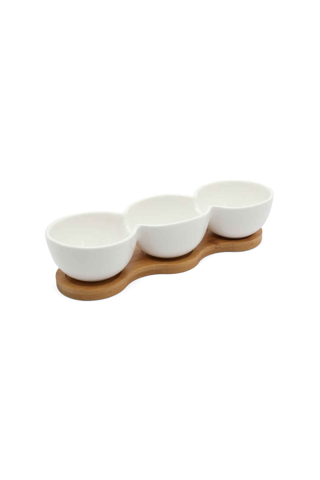 Redtag-White-Round-Bowl-With-Bamboo-Tray-(1-Piece)-Category:Bowls,-Colour:White,-Deals:New-In,-Dept:Home,-Filter:Home-Dining,-HMW-DIN-Serveware,-New-In-HMW-DIN,-Non-Sale,-Section:Homewares,-W22B-Home-Dining-