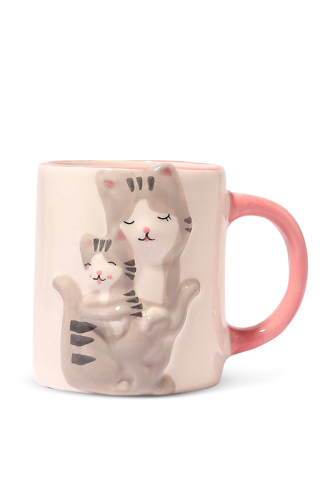 Redtag-Cat-Mug-Category:Cups-&-Mugs,-Colour:Pink,-Deals:New-In,-Dept:Home,-Filter:Home-Dining,-HMW-DIN-Crockery,-New-In-HMW-DIN,-Non-Sale,-S23A,-Section:Homewares-Home-Dining-