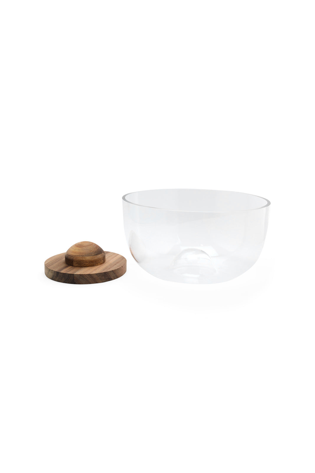Redtag-Clear-Glass-Salad-Bowl-With-Wooden-Tray-Category:Trays,-Colour:White,-Deals:New-In,-Dept:Home,-Filter:Home-Dining,-HMW-DIN-Serveware,-New-In-HMW-DIN,-Non-Sale,-S23A,-Section:Homewares-Home-Dining-