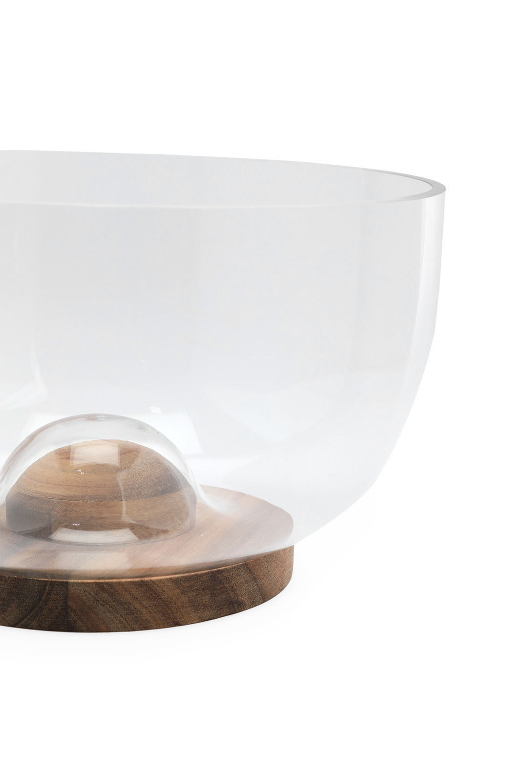 Redtag-Clear-Glass-Salad-Bowl-With-Wooden-Tray-Category:Trays,-Colour:White,-Deals:New-In,-Dept:Home,-Filter:Home-Dining,-HMW-DIN-Serveware,-New-In-HMW-DIN,-Non-Sale,-S23A,-Section:Homewares-Home-Dining-