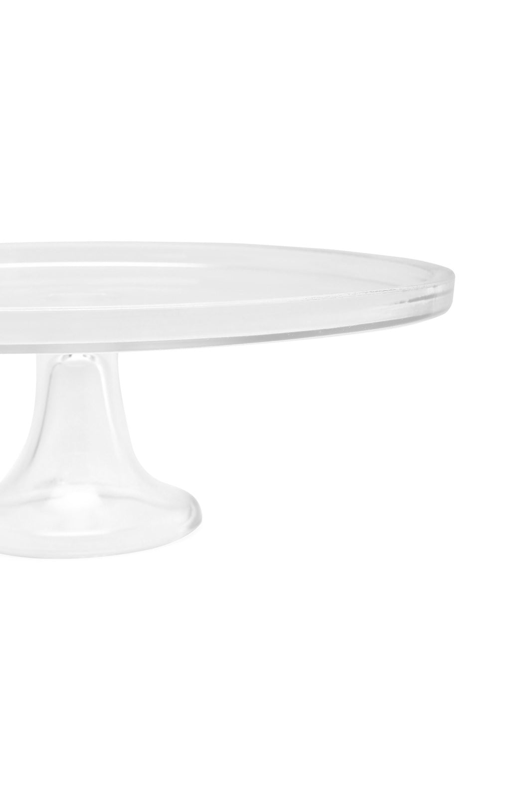 Redtag-Clear-Glass-Cake-Stand-Category:Bakeware,-Colour:White,-Deals:New-In,-Dept:Home,-Filter:Home-Dining,-HMW-DIN-Serveware,-New-In-HMW-DIN,-Non-Sale,-S23A,-Section:Homewares-Home-Dining-