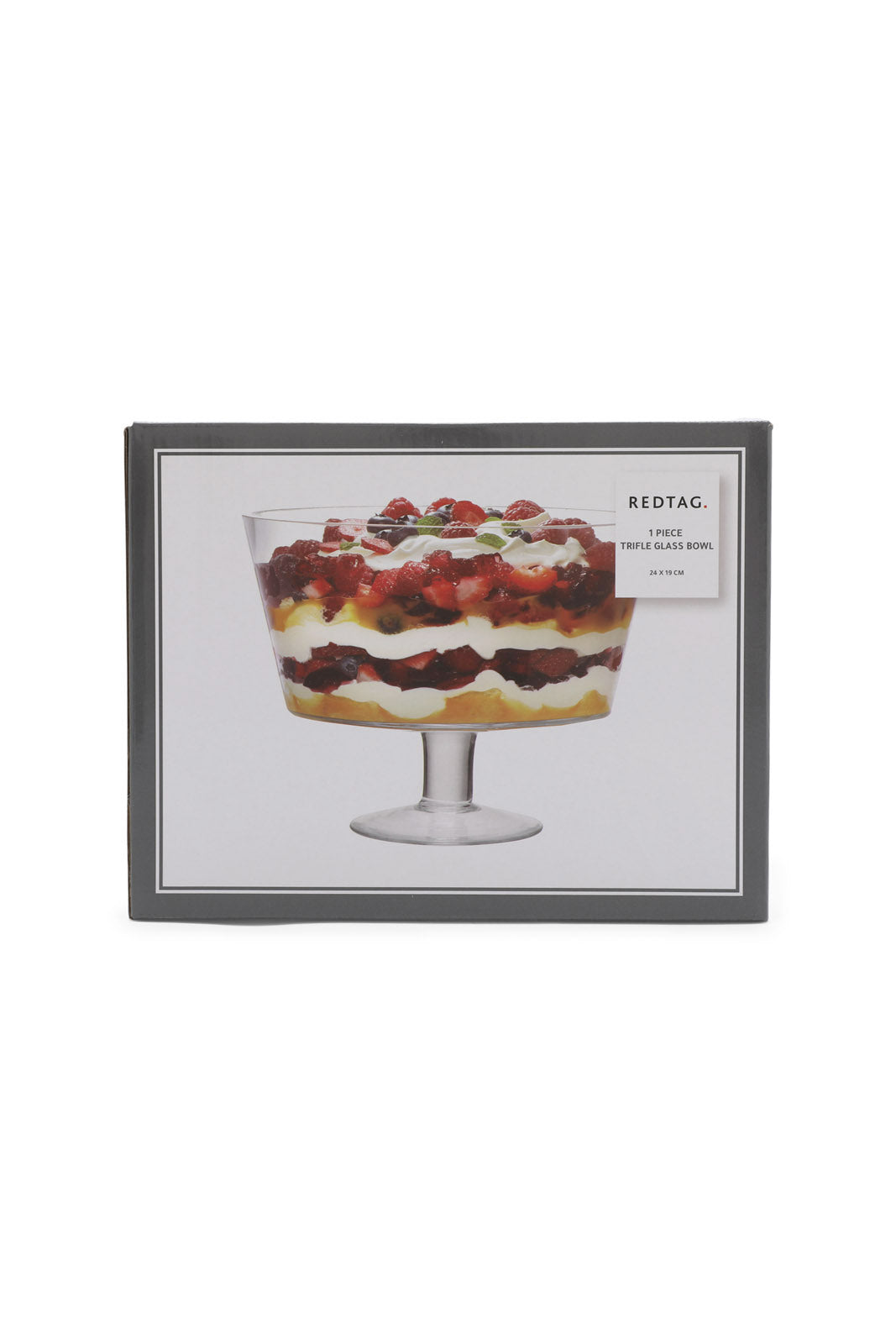 Redtag-Clear-Glass-Trifle-Bowl-Category:Bowls,-Colour:White,-Deals:New-In,-Dept:Home,-Filter:Home-Dining,-HMW-DIN-Serveware,-New-In-HMW-DIN,-Non-Sale,-S23A,-Section:Homewares-Home-Dining-