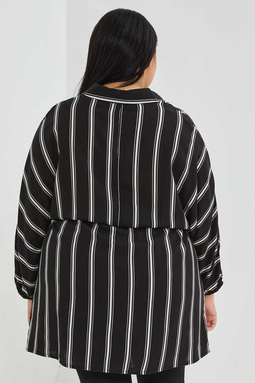 Redtag-Women-Assorted-Striped-Shirt-Dress-With-Waist-Tie-Up-Category:Dresses,-Colour:Assorted,-Deals:New-In,-Filter:Plus-Size,-LDP-Dresses,-New-In-LDP-APL,-Non-Sale,-Section:Women,-W22B-Women's-