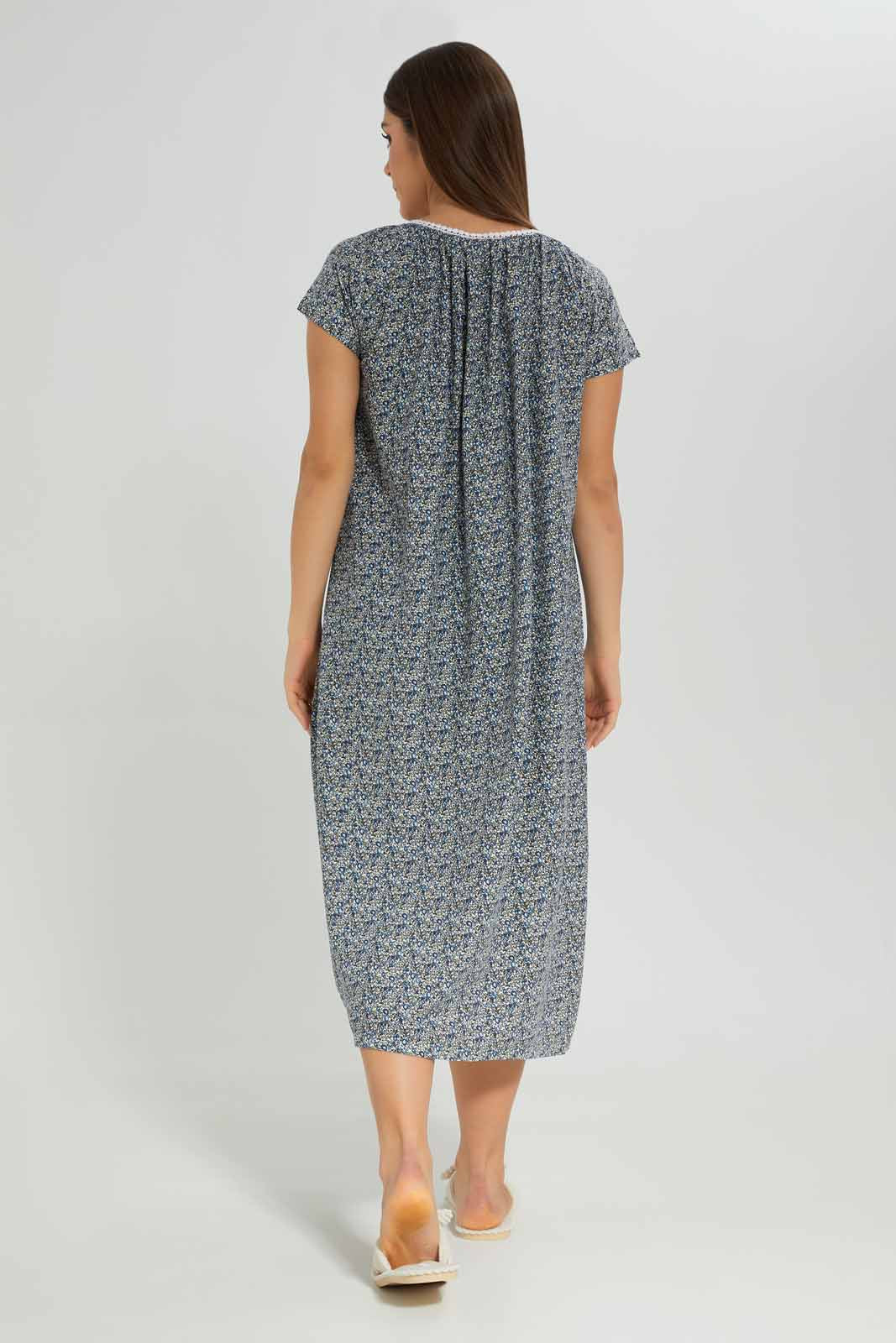 Redtag-Women-Assorted-Short-Sleeves-Aop-Ladies-Night-Gown-Category:Nightgowns,-Colour:Assorted,-Deals:New-In,-Dept:Ladieswear,-Filter:Women's-Clothing,-New-In-Women-APL,-Non-Sale,-Section:Women,-W22A,-Women-Nightgowns--