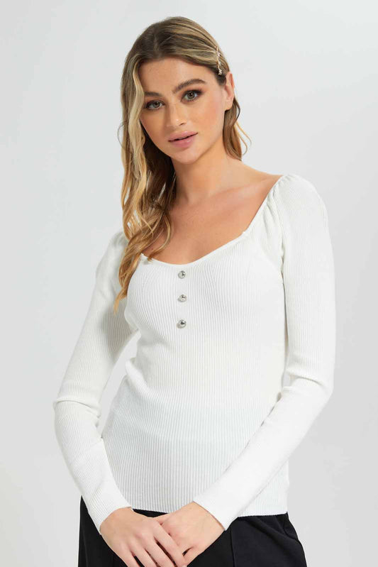Redtag-Women-Cream-Sweetheart-Neck-Top-Category:Tops,-Colour:Cream,-Deals:New-In,-Filter:Women's-Clothing,-New-In-Women-APL,-Non-Sale,-Section:Women,-W22B,-Women-Tops-Women's-