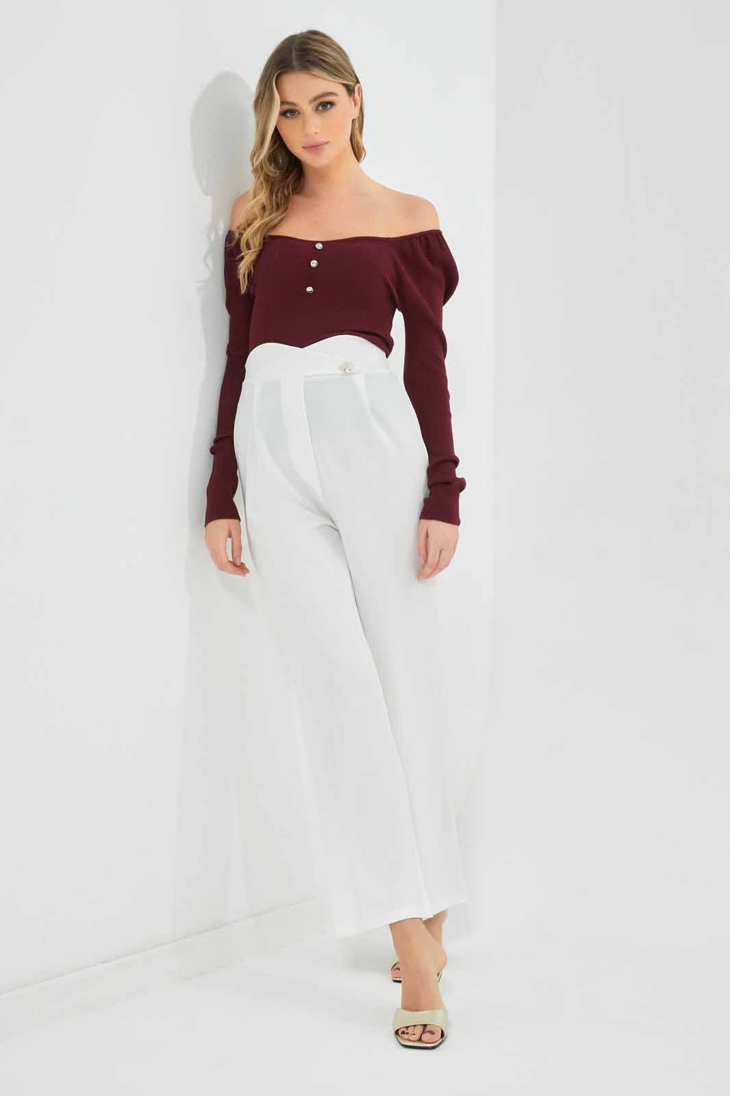 Redtag-Women-Burgundy-Sweetheart-Neck-Top-Category:Tops,-Colour:Burgundy,-Deals:New-In,-Filter:Women's-Clothing,-New-In-Women-APL,-Non-Sale,-Section:Women,-W22B,-Women-Tops-Women's-