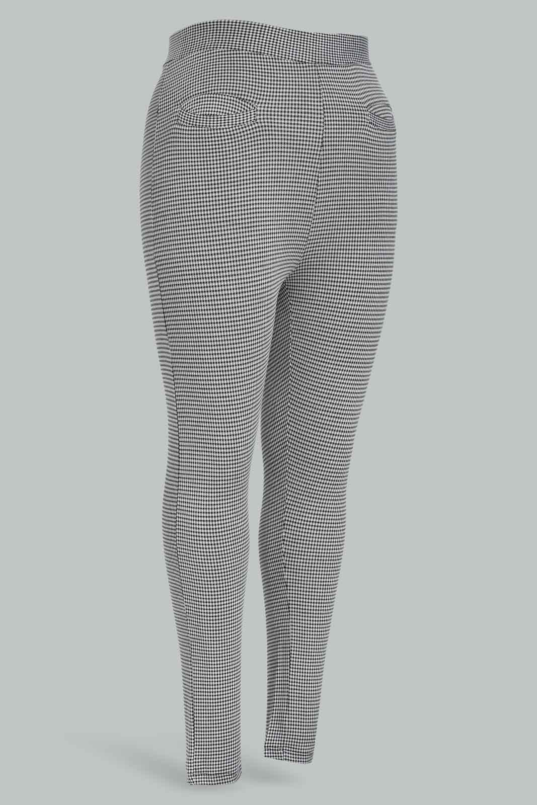 Redtag-Women-Jacquard-Checkered-Skinny-Pants-Category:Leggings,-Colour:Assorted,-Deals:New-In,-Dept:Ladieswear,-Filter:Plus-Size,-LDP-Leggings,-New-In-LDP-APL,-Non-Sale,-Section:Women,-W22B-Women's-