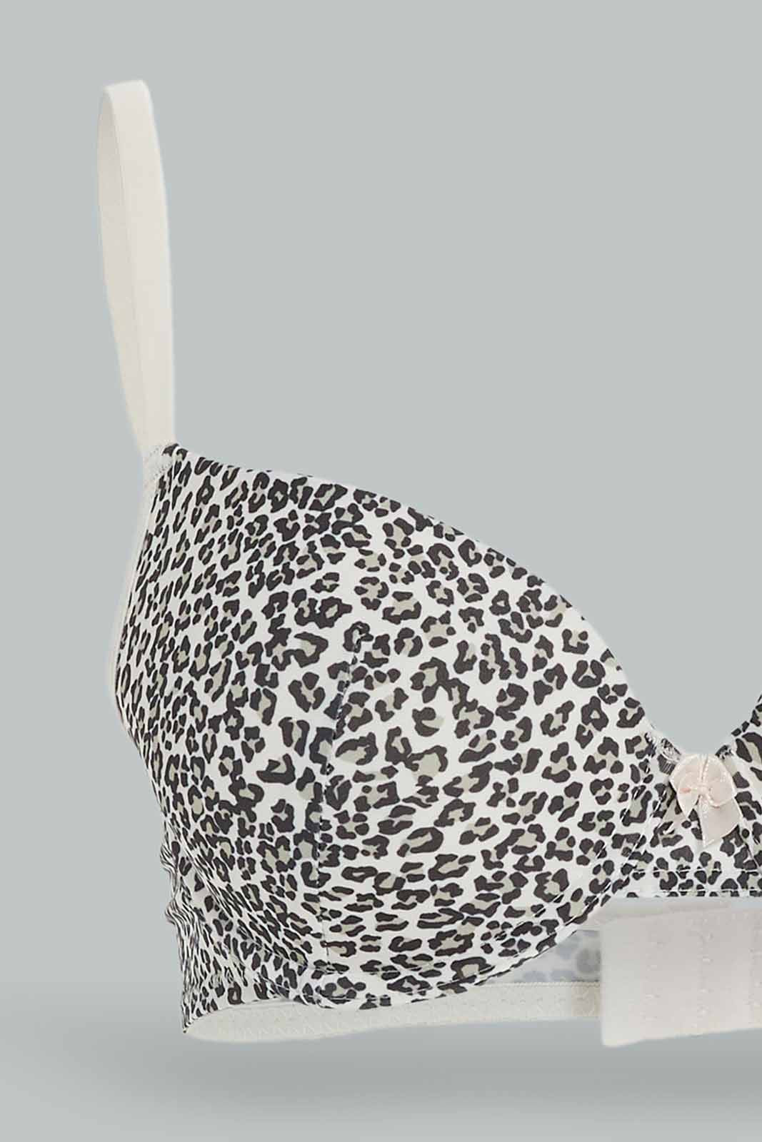 Redtag-Women-Pack-Of-3-Plunge-Bra-(Printed,-Black,-Nude)-Category:Bras,-Colour:Assorted,-Deals:New-In,-Dept:Ladieswear,-Filter:Women's-Clothing,-New-In-Women-APL,-Non-Sale,-Section:Women,-W22B,-Women-Bras--