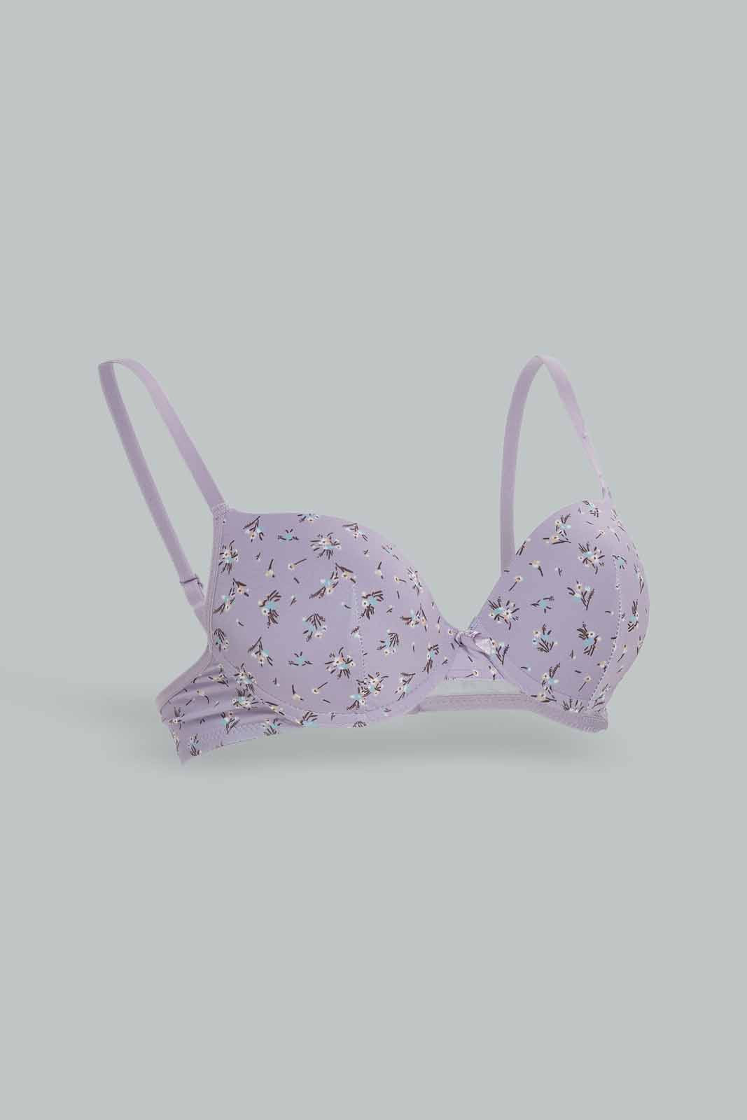 Redtag-Women-Pack-Of-2-Push-Up-Bra-Printed-Solid-Category:Bras,-Colour:Assorted,-Deals:New-In,-Dept:Ladieswear,-Filter:Women's-Clothing,-New-In-Women-APL,-Non-Sale,-Section:Women,-W22B,-Women-Bras--