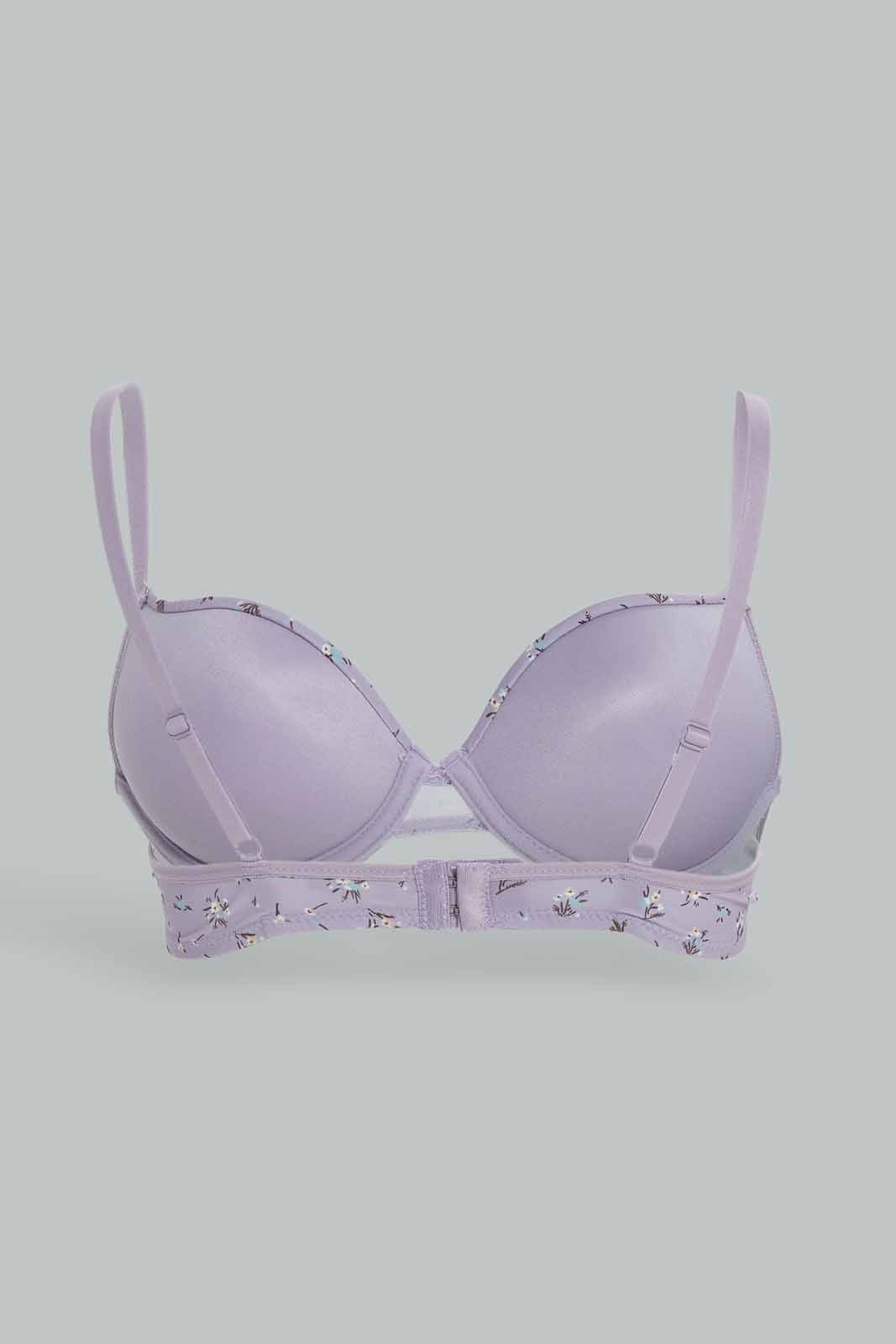 Redtag-Women-Pack-Of-2-Push-Up-Bra-Printed-Solid-Category:Bras,-Colour:Assorted,-Deals:New-In,-Dept:Ladieswear,-Filter:Women's-Clothing,-New-In-Women-APL,-Non-Sale,-Section:Women,-W22B,-Women-Bras--