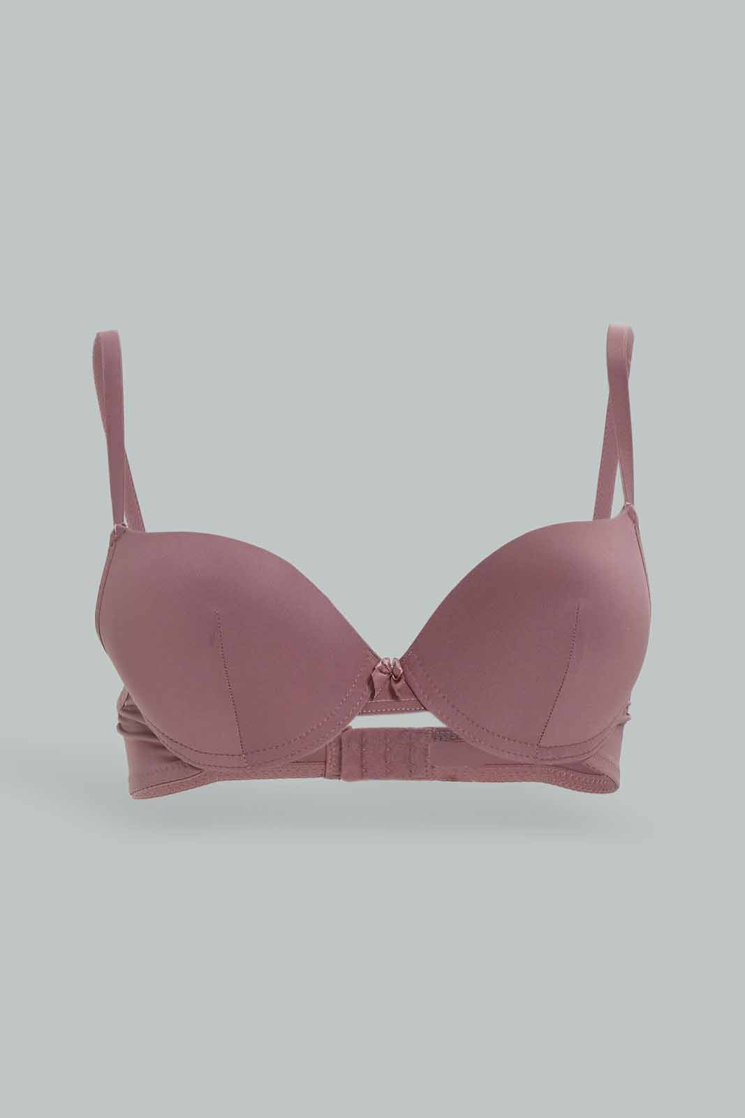 Redtag-Women-Pack-Of-2-Push-Up-Bra-Printed-Solid-Category:Bras,-Colour:Assorted,-Deals:New-In,-Dept:Ladieswear,-Filter:Women's-Clothing,-New-In-Women-APL,-Non-Sale,-Section:Women,-W22B,-Women-Bras--