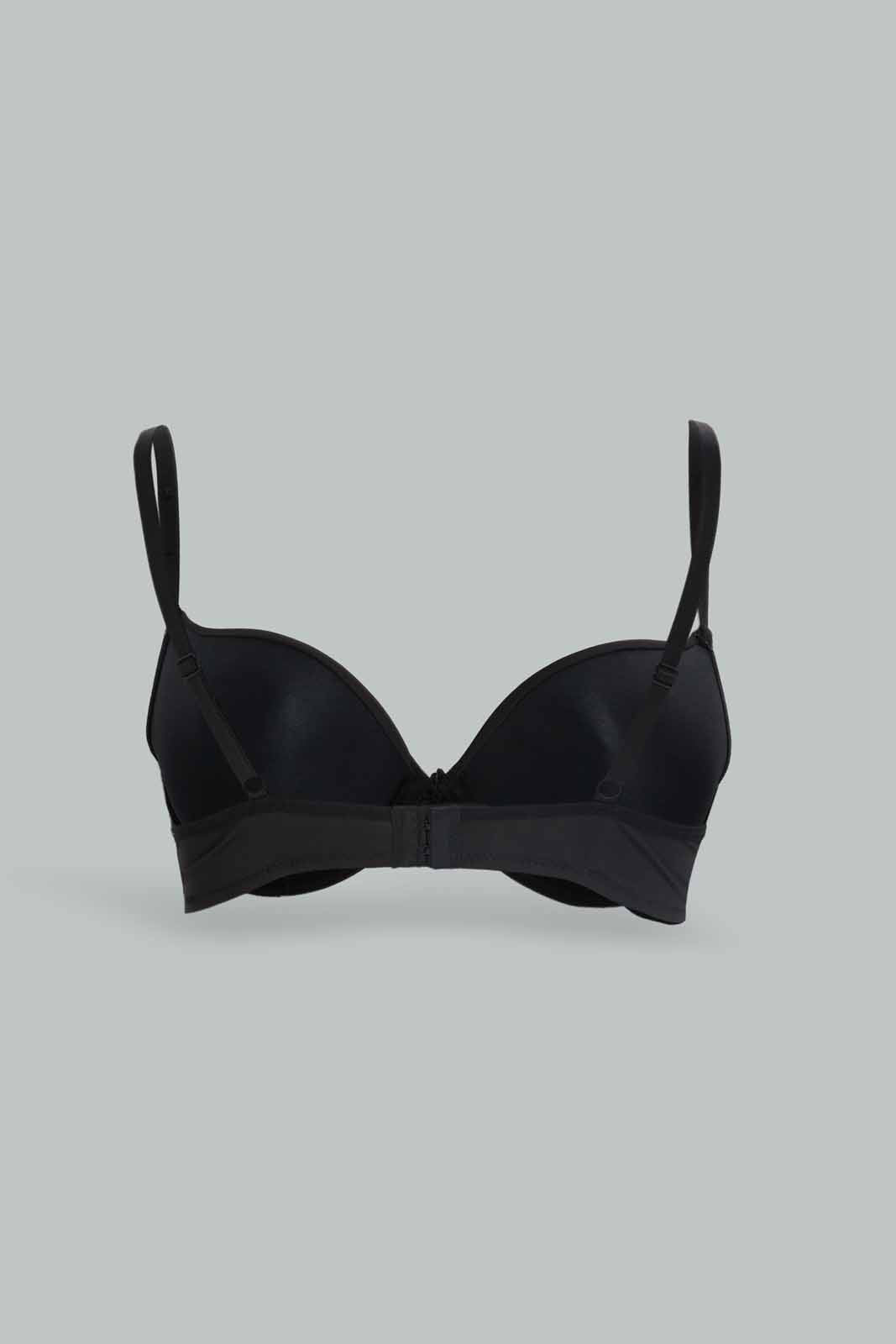 Redtag-Women-Solid-Push-Up-Bra-Black-And-Beige-Category:Bras,-Colour:Assorted,-Deals:New-In,-Dept:Ladieswear,-Filter:Women's-Clothing,-New-In-Women-APL,-Non-Sale,-Section:Women,-W22B,-Women-Bras--