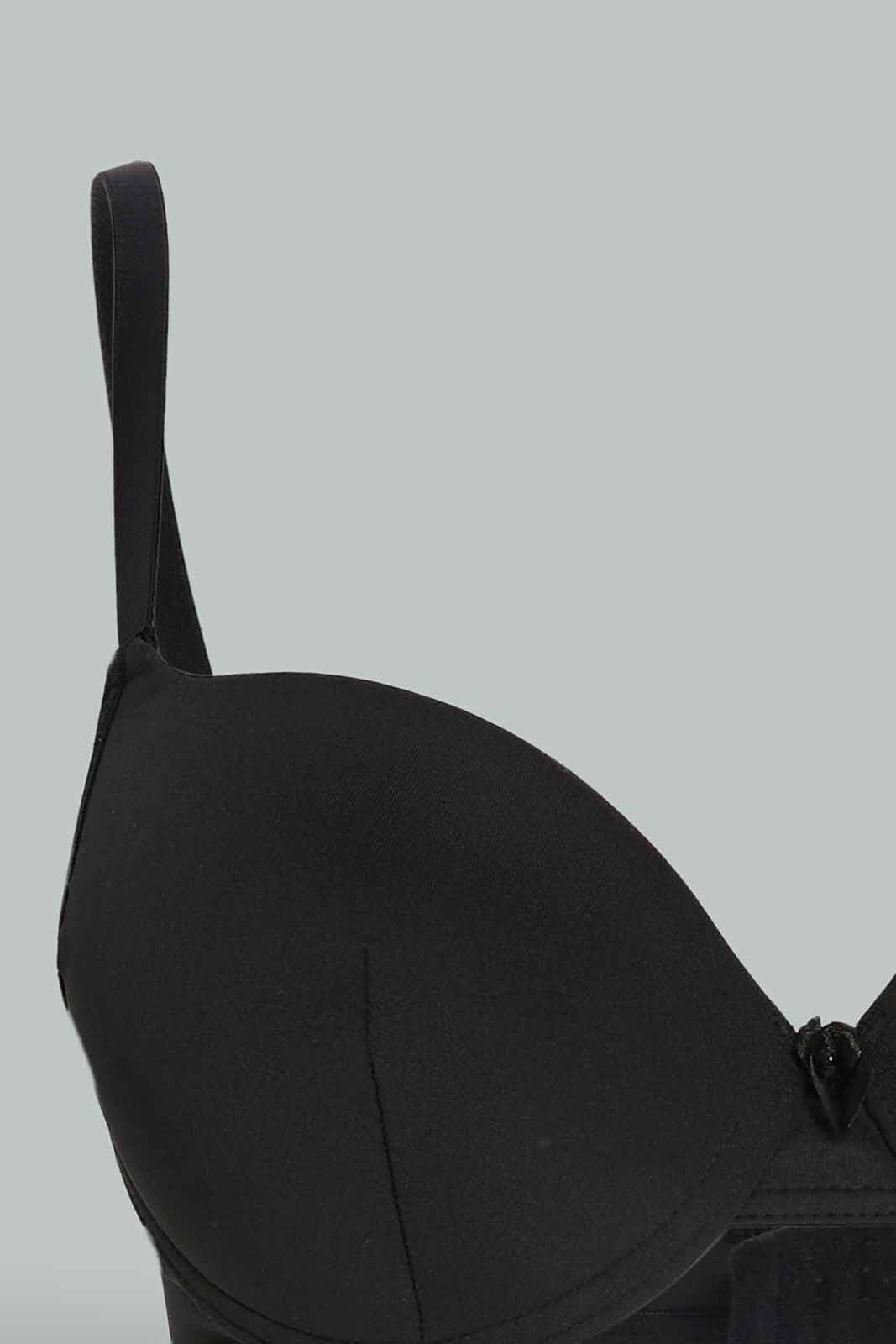 Redtag-Women-Solid-Push-Up-Bra-Black-And-Beige-Category:Bras,-Colour:Assorted,-Deals:New-In,-Dept:Ladieswear,-Filter:Women's-Clothing,-New-In-Women-APL,-Non-Sale,-Section:Women,-W22B,-Women-Bras--