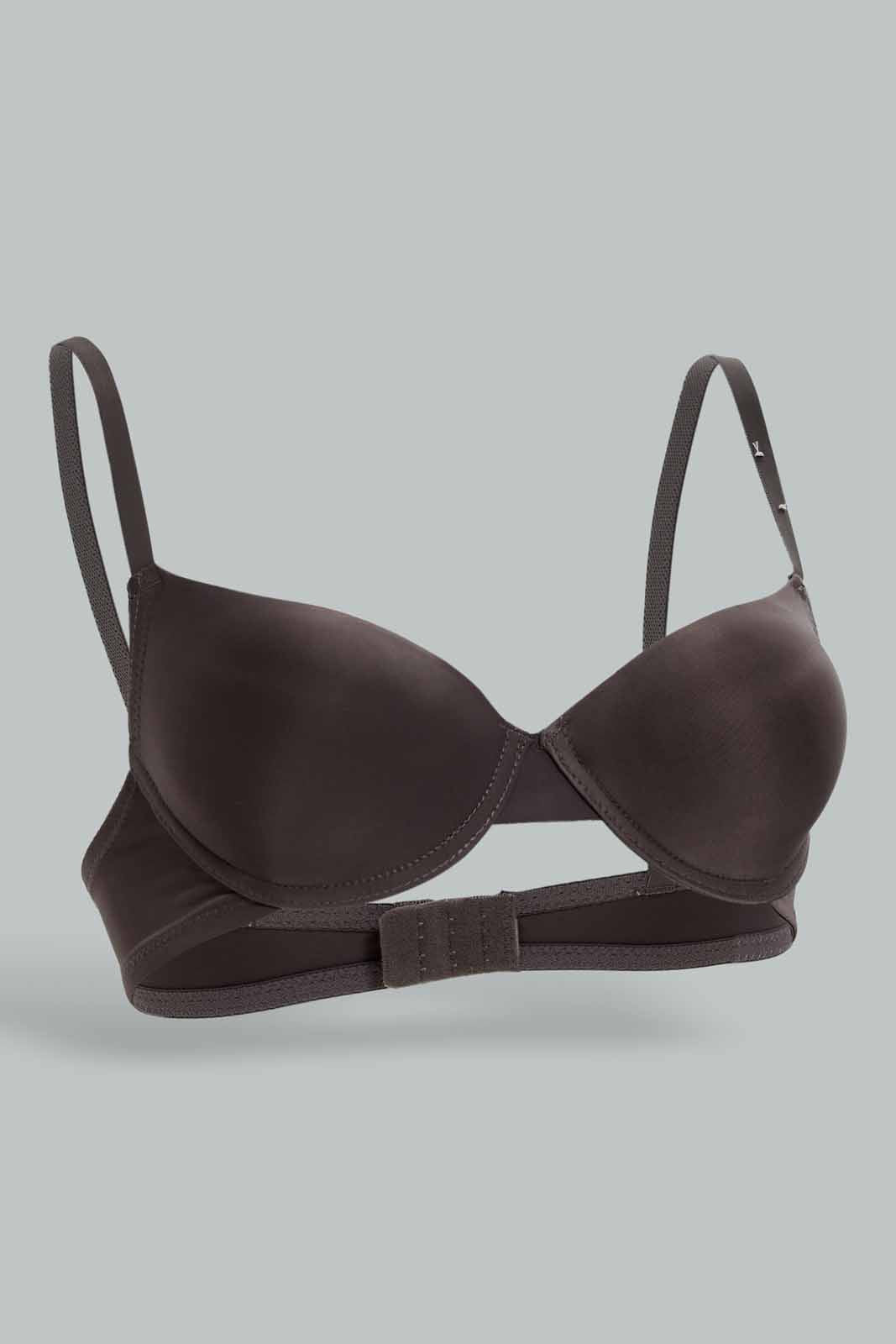 Redtag-Women-Grey-Color-Plain-Single-Pack-Plunge-Bra-Category:Bras,-Colour:Grey,-Deals:New-In,-Dept:Ladieswear,-Filter:Women's-Clothing,-New-In-Women-APL,-Non-Sale,-Section:Women,-W22B,-Women-Bras--