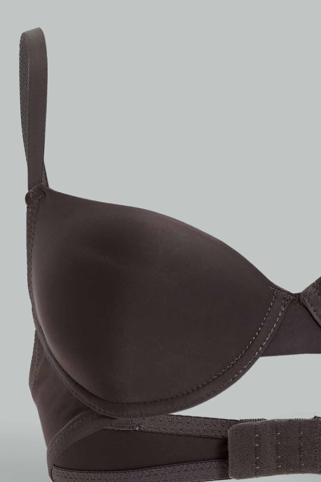 Redtag-Women-Grey-Color-Plain-Single-Pack-Plunge-Bra-Category:Bras,-Colour:Grey,-Deals:New-In,-Dept:Ladieswear,-Filter:Women's-Clothing,-New-In-Women-APL,-Non-Sale,-Section:Women,-W22B,-Women-Bras--