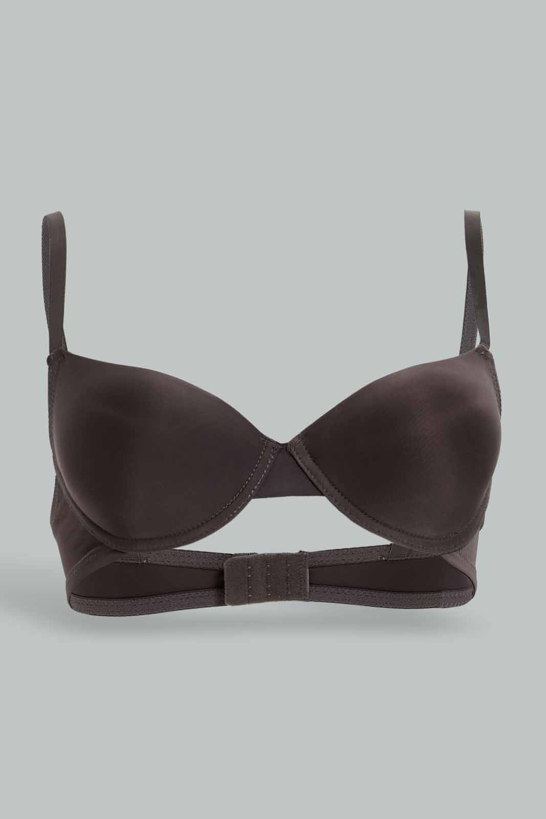 Redtag-Women-Grey-Color-Plain-Single-Pack-Plunge-Bra-Category:Bras,-Colour:Grey,-Deals:New-In,-Dept:Ladieswear,-Filter:Women's-Clothing,-New-In-Women-APL,-Non-Sale,-Section:Women,-W22B,-Women-Bras--