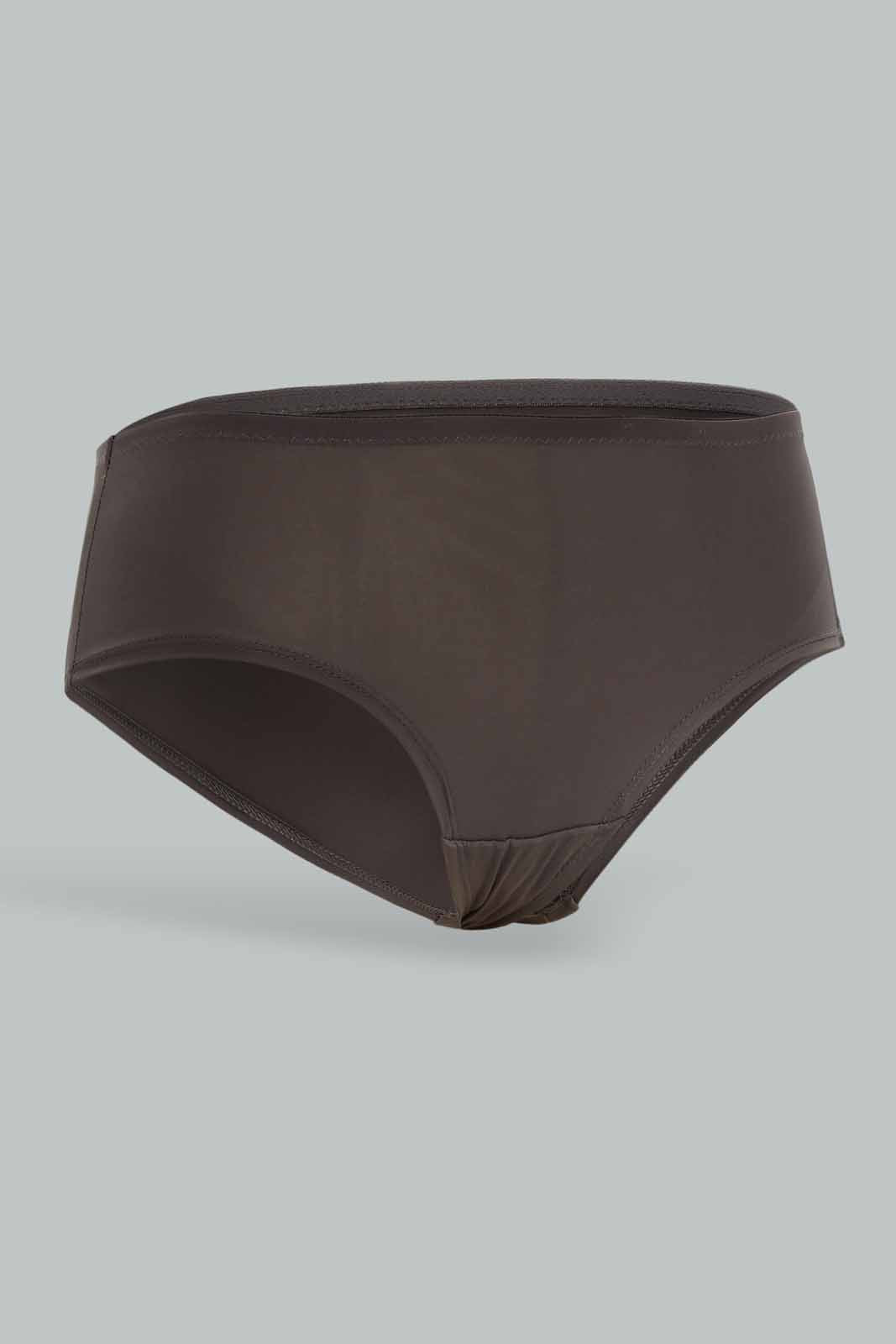 Redtag-Women-Grey-Color-Plain-Single-Pack-Bikini-Plunge-Brief-Category:Briefs,-Colour:Grey,-Deals:New-In,-Dept:Ladieswear,-Filter:Women's-Clothing,-New-In-Women-APL,-Non-Sale,-Section:Women,-W22B,-Women-Briefs--