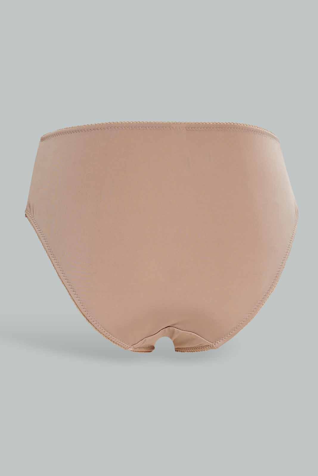 Redtag-Women-Burgundy/Beige-Color-Boyleg-Non-Padded-Brief-(2-Pack-)-Category:Briefs,-Colour:Assorted,-Deals:New-In,-Dept:Ladieswear,-Filter:Women's-Clothing,-New-In-Women-APL,-Non-Sale,-Section:Women,-W22B,-Women-Briefs--