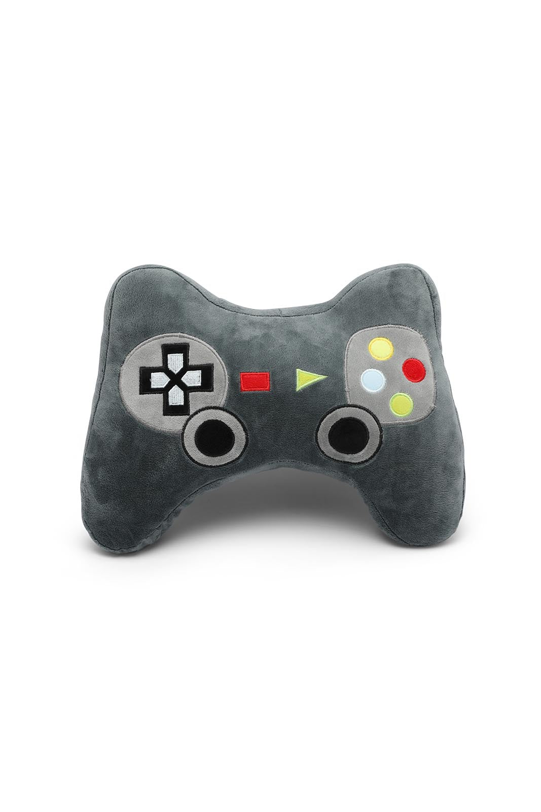 Redtag-Black-Game-Player-Kids-Cushion-Category:Cushions,-Colour:Black,-Deals:New-In,-Dept:Home,-Filter:Home-Bedroom,-HMW-BED-Cushions,-New-In-HMW-BED,-Non-Sale,-S23A,-Section:Homewares-Home-Bedroom-