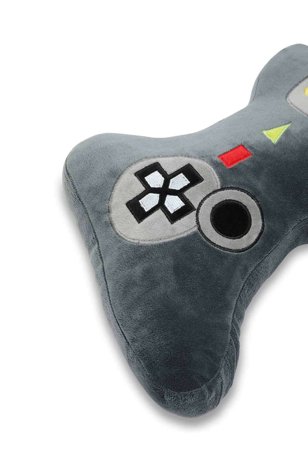 Redtag-Black-Game-Player-Kids-Cushion-Category:Cushions,-Colour:Black,-Deals:New-In,-Dept:Home,-Filter:Home-Bedroom,-HMW-BED-Cushions,-New-In-HMW-BED,-Non-Sale,-S23A,-Section:Homewares-Home-Bedroom-