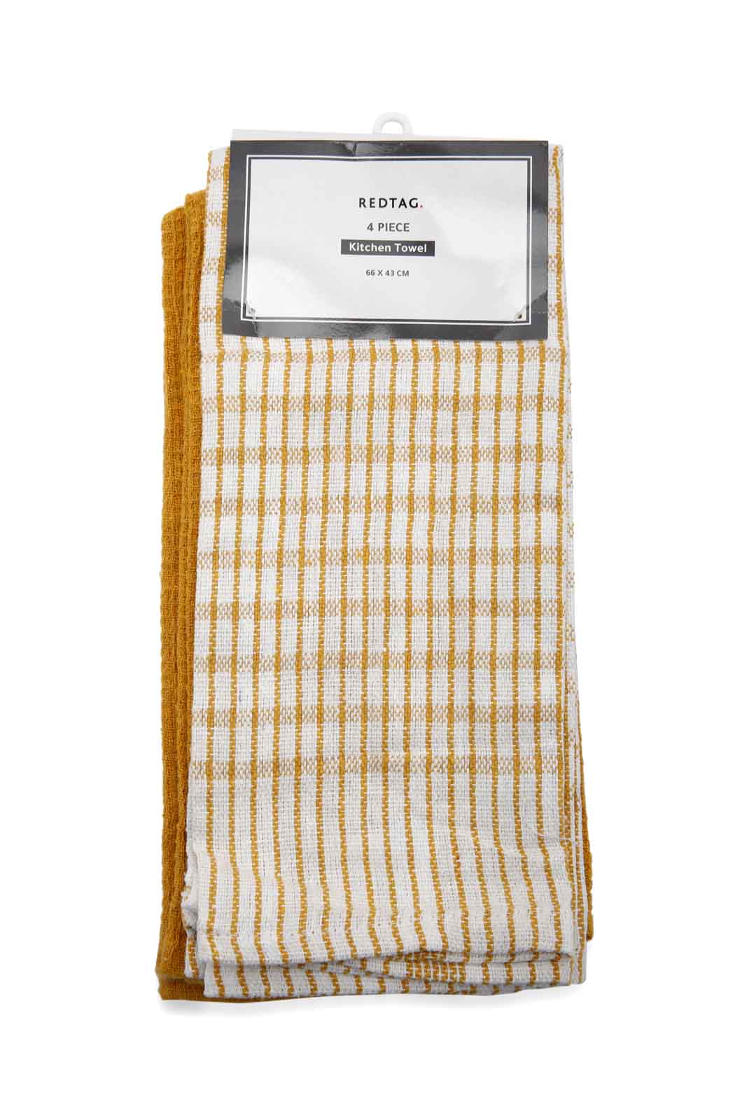 Redtag-Yellow-Kitchen-Towel-Set-(4-Piece)-Category:Towels,-Colour:Yellow,-Deals:New-In,-Dept:Home,-Filter:Home-Dining,-HMW-DIN-Kitchen-Accessories,-New-In-HMW-DIN,-Non-Sale,-Section:Homewares,-W22B-Home-Dining-