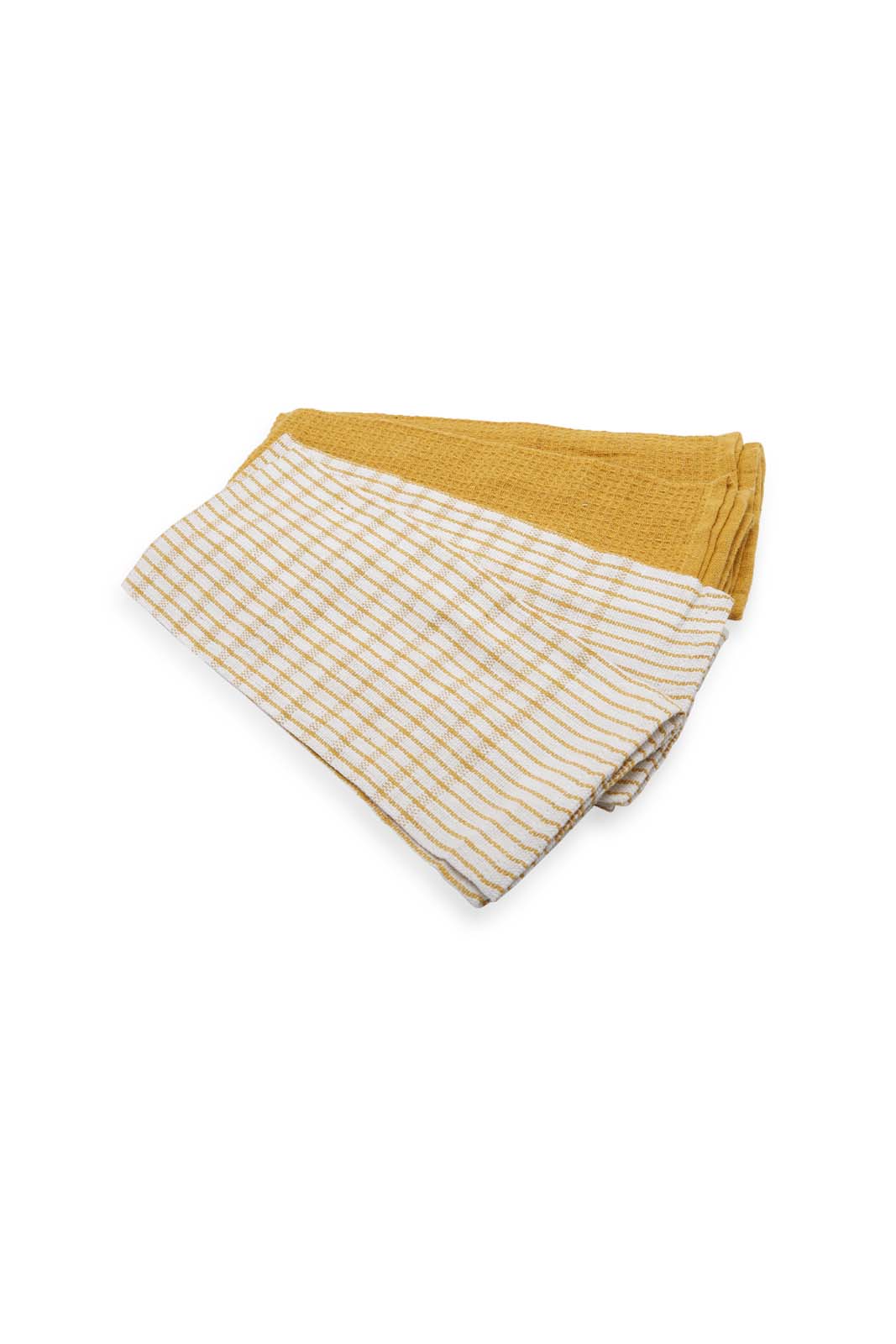Redtag-Yellow-Kitchen-Towel-Set-(4-Piece)-Category:Towels,-Colour:Yellow,-Deals:New-In,-Dept:Home,-Filter:Home-Dining,-HMW-DIN-Kitchen-Accessories,-New-In-HMW-DIN,-Non-Sale,-Section:Homewares,-W22B-Home-Dining-