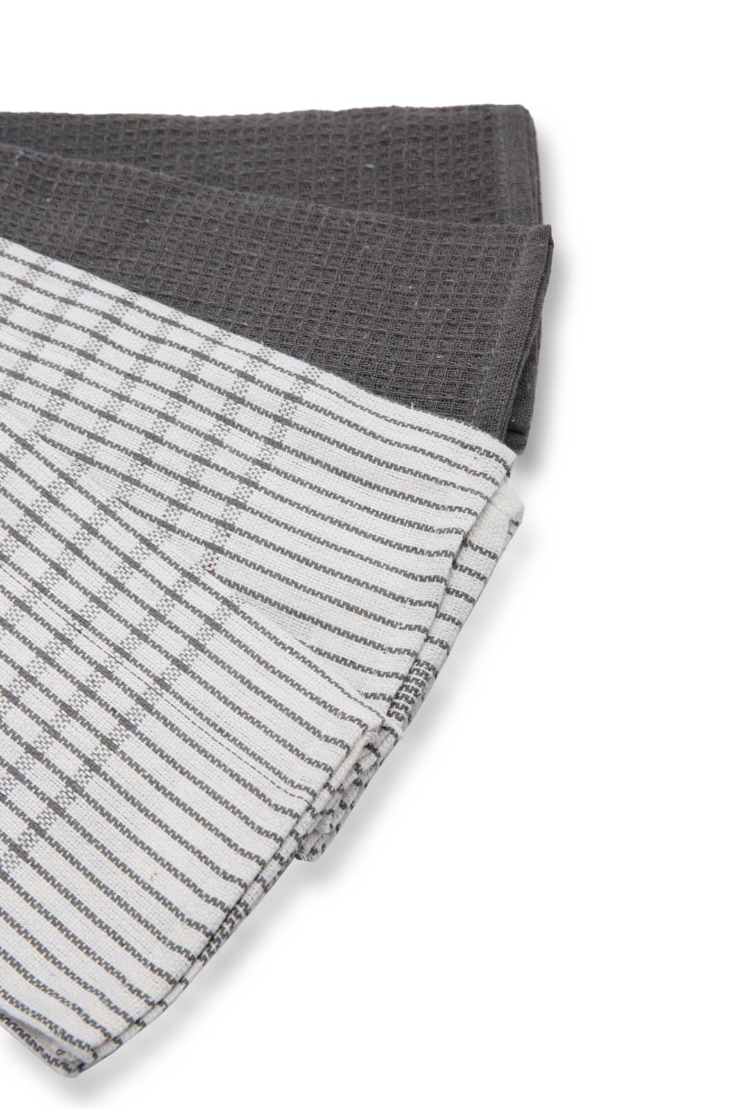 Redtag-Grey-Kitchen-Towel-Set-(4-Piece)-Category:Towels,-Colour:Grey,-Deals:New-In,-Dept:Home,-Filter:Home-Dining,-HMW-DIN-Kitchen-Accessories,-New-In-HMW-DIN,-Non-Sale,-Section:Homewares,-W22B-Home-Dining-