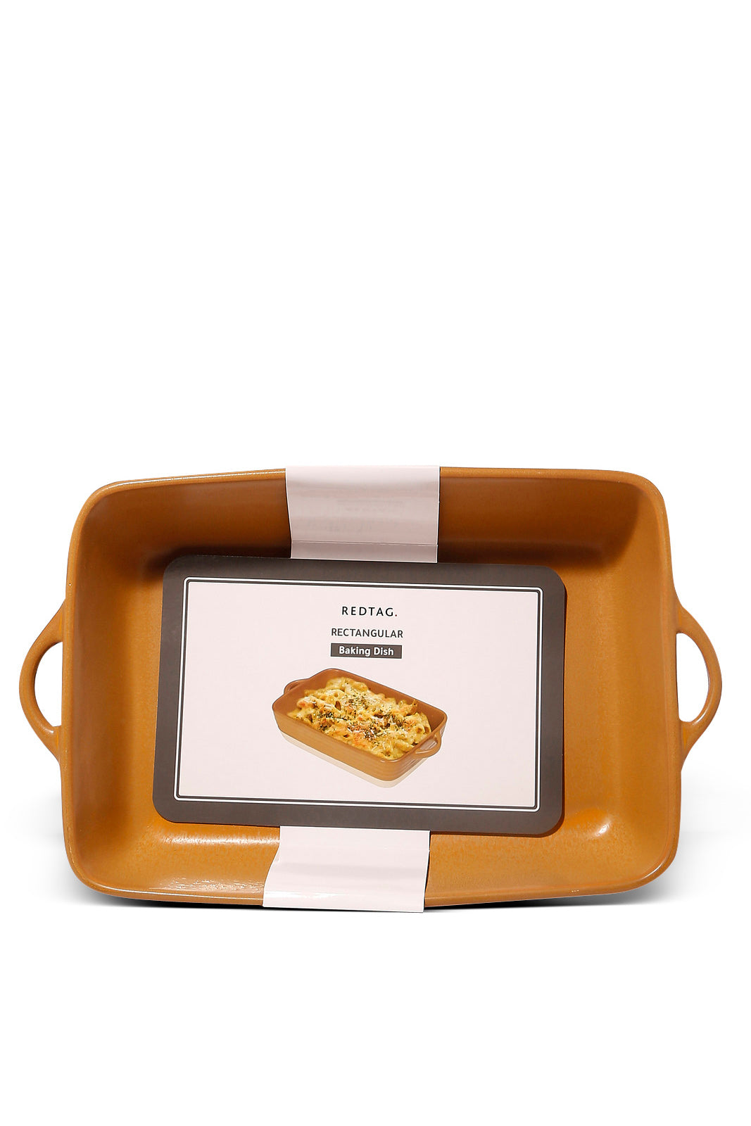 Redtag-Mustard-Rectanguler-Baking-Dish-(Large)-Category:Servewares,-Colour:Mustard,-Deals:New-In,-Dept:Home,-Filter:Home-Dining,-HMW-DIN-Serveware,-New-In-HMW-DIN,-Non-Sale,-S23A,-Section:Homewares-Home-Dining-