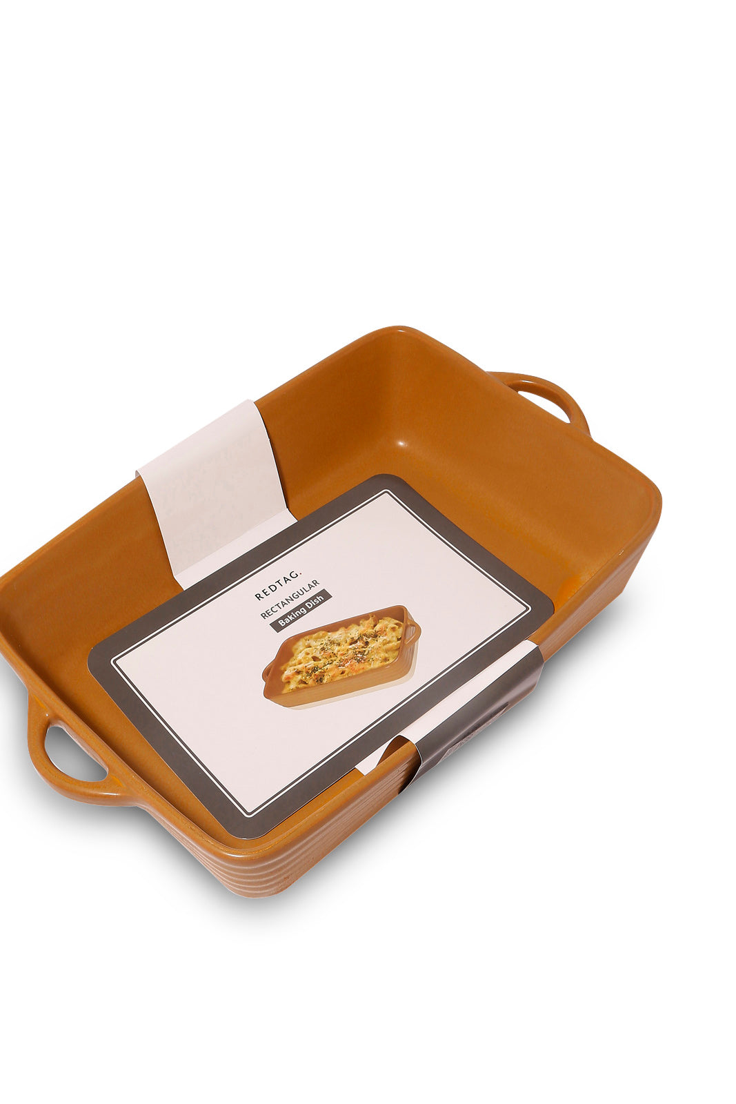 Redtag-Mustard-Rectanguler-Baking-Dish-(Large)-Category:Servewares,-Colour:Mustard,-Deals:New-In,-Dept:Home,-Filter:Home-Dining,-HMW-DIN-Serveware,-New-In-HMW-DIN,-Non-Sale,-S23A,-Section:Homewares-Home-Dining-