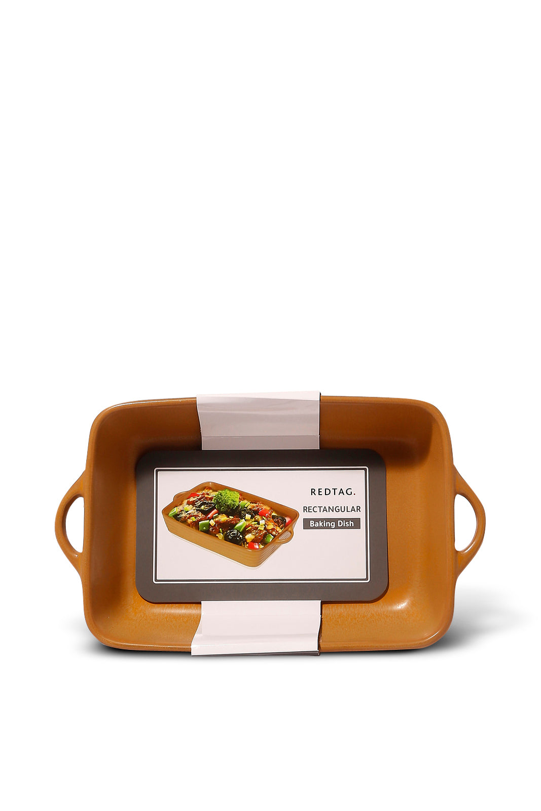 Redtag-Mustard-Rectanguler-Baking-Dish-(Large)-Category:Servewares,-Colour:Mustard,-Deals:New-In,-Dept:Home,-Filter:Home-Dining,-HMW-DIN-Serveware,-New-In-HMW-DIN,-Non-Sale,-S23A,-Section:Homewares-Home-Dining-
