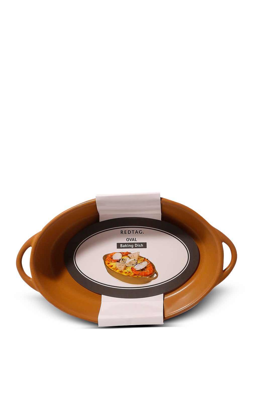 Redtag-Mustard-Oval-Baking-Dish-(Medium)-Category:Servewares,-Colour:Mustard,-Deals:New-In,-Dept:Home,-Filter:Home-Dining,-HMW-DIN-Serveware,-New-In-HMW-DIN,-Non-Sale,-S23A,-Section:Homewares-Home-Dining-