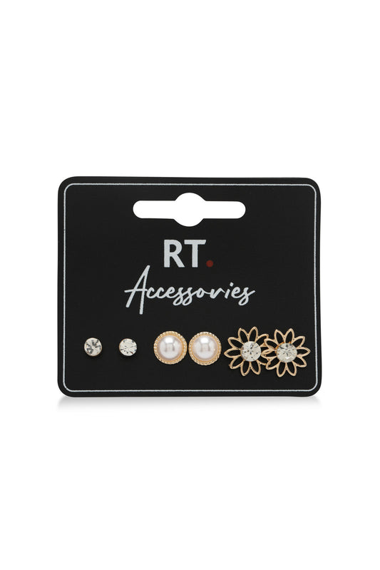 Redtag-Studs-Category:Jewellery,-Colour:Assorted,-Dept:Ladieswear,-Filter:Women's-Accessories,-LEC-Jewellery,-New-In,-New-In-Women-ACC,-Non-Sale,-Section:Women,-W22B-Women-