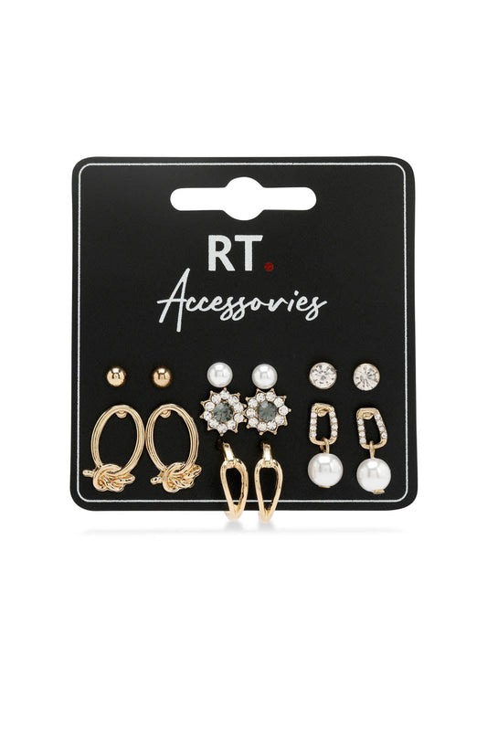 Redtag-Studs-Category:Jewellery,-Colour:Assorted,-Dept:Ladieswear,-Filter:Women's-Accessories,-LEC-Jewellery,-New-In,-New-In-Women-ACC,-Non-Sale,-Section:Women,-W22B-Women-