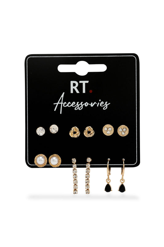 Redtag-Studs-Category:Jewellery,-Colour:Assorted,-Dept:Ladieswear,-Filter:Women's-Accessories,-LEC-Jewellery,-New-In,-New-In-Women-ACC,-Non-Sale,-Section:Women,-W22B-Women-