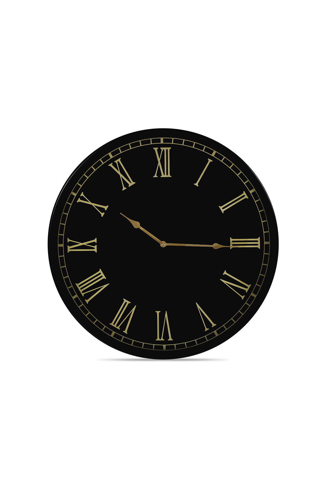 Redtag-Black-Decorative-Wall-Clock-Category:Clocks,-Colour:Black,-Deals:New-In,-Dept:Home,-Filter:Home-Decor,-HMW-HOM-Wall-Decor-&-Mirrors,-New-In-HMW-HOM,-Non-Sale,-S23A,-Section:Homewares-Home-Decor-