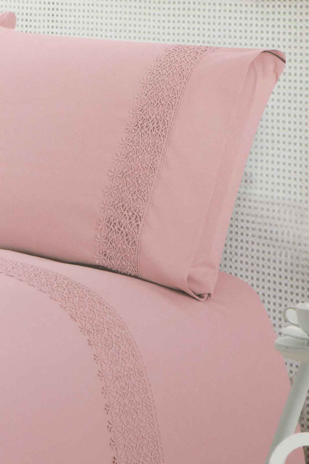 Redtag-Pink-2-Piece-Lace-Trim-Duvet-Cover-Set-(Single-Size)-Category:Duvet-Covers,-Colour:Pink,-Deals:New-In,-Dept:Home,-Filter:Home-Bedroom,-HMW-BED-Duvet-Covers,-New-In-HMW-BED,-Non-Sale,-S23A,-Section:Homewares-Home-Bedroom-