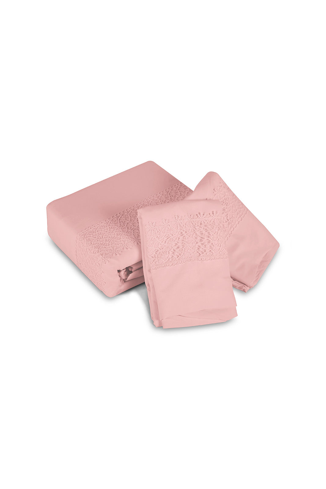 Redtag-Pink-3-Piece-Lace-Trim-Duvet-Cover-Set-(Double-Size)-Category:Duvet-Covers,-Colour:Pink,-Deals:New-In,-Dept:Home,-Filter:Home-Bedroom,-HMW-BED-Duvet-Covers,-New-In-HMW-BED,-Non-Sale,-S23A,-Section:Homewares-Home-Bedroom-