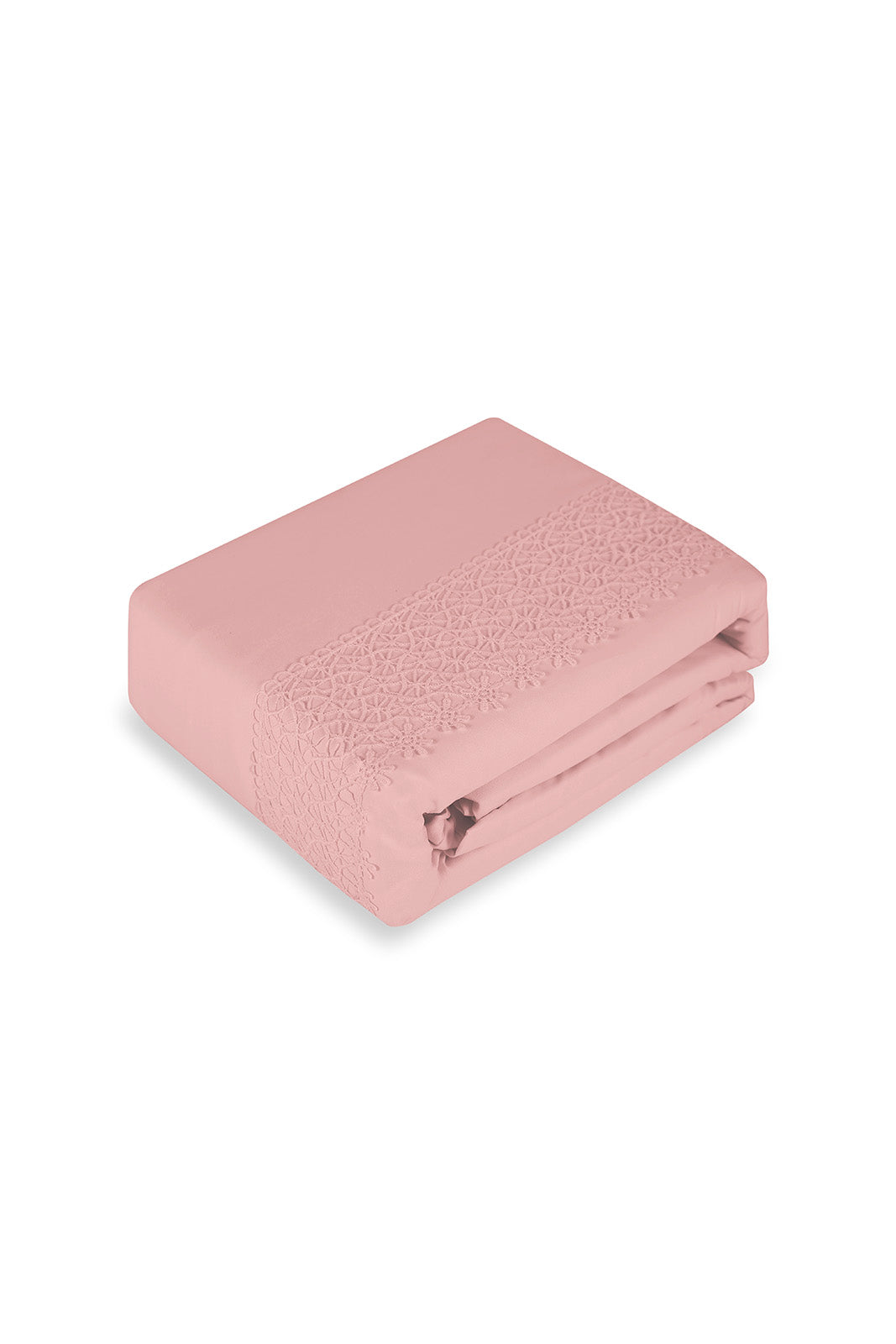 Redtag-Pink-3-Piece-Lace-Trim-Duvet-Cover-Set-(Double-Size)-Category:Duvet-Covers,-Colour:Pink,-Deals:New-In,-Dept:Home,-Filter:Home-Bedroom,-HMW-BED-Duvet-Covers,-New-In-HMW-BED,-Non-Sale,-S23A,-Section:Homewares-Home-Bedroom-
