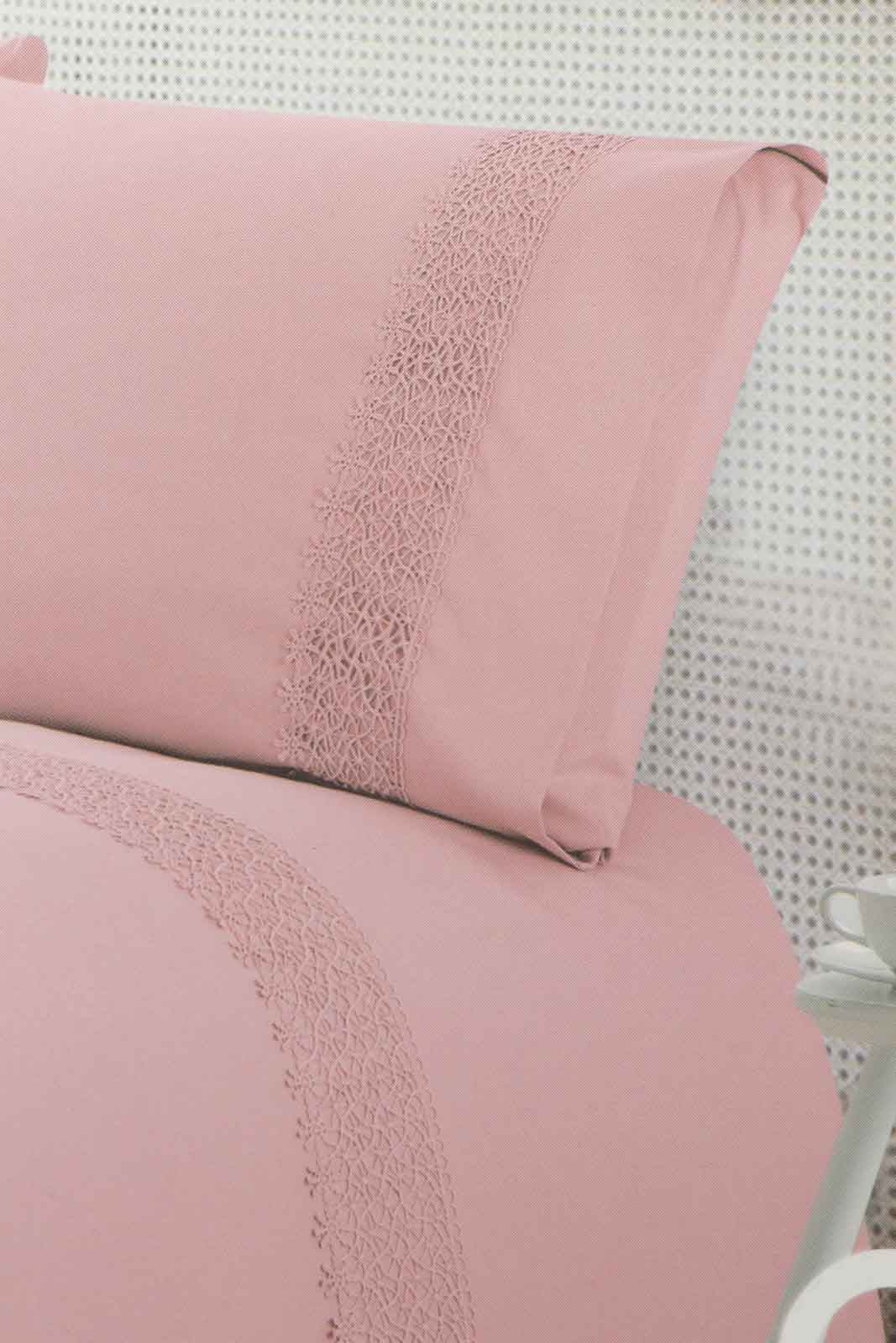 Redtag-Pink-3-Piece-Lace-Trim-Duvet-Cover-Set-(King-Size)-Category:Duvet-Covers,-Colour:Pink,-Deals:New-In,-Dept:Home,-Filter:Home-Bedroom,-HMW-BED-Duvet-Covers,-New-In-HMW-BED,-Non-Sale,-S23A,-Section:Homewares-Home-Bedroom-