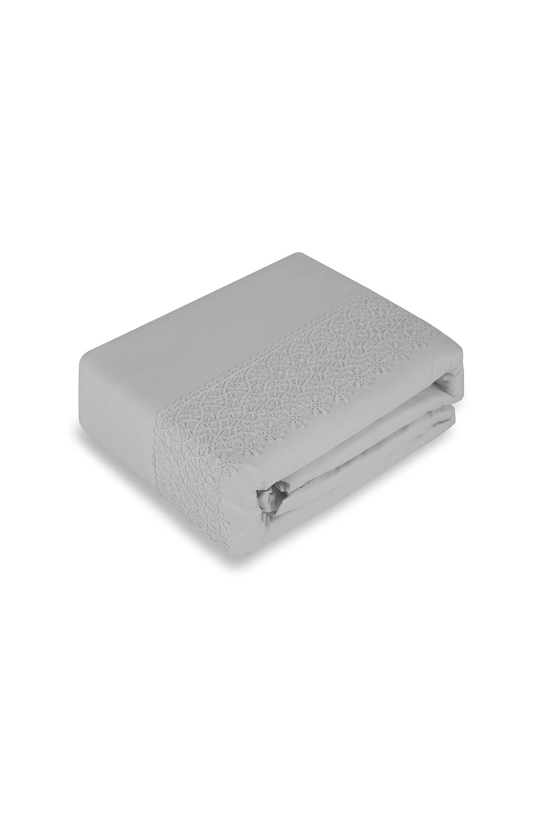 Redtag-Grey-3-Piece-Lace-Trim-Duvet-Cover-Set-(King-Size)-Category:Duvet-Covers,-Colour:Grey,-Deals:New-In,-Dept:Home,-Filter:Home-Bedroom,-HMW-BED-Duvet-Covers,-New-In-HMW-BED,-Non-Sale,-S23A,-Section:Homewares-Home-Bedroom-