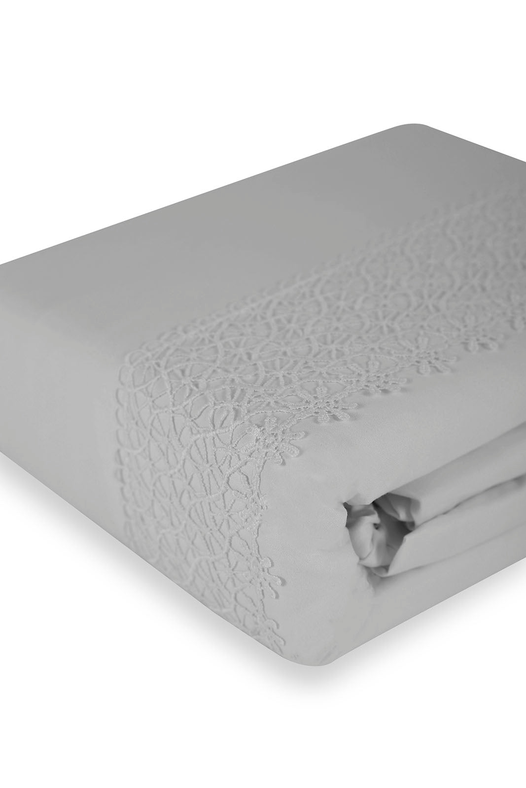 Redtag-Grey-3-Piece-Lace-Trim-Duvet-Cover-Set-(King-Size)-Category:Duvet-Covers,-Colour:Grey,-Deals:New-In,-Dept:Home,-Filter:Home-Bedroom,-HMW-BED-Duvet-Covers,-New-In-HMW-BED,-Non-Sale,-S23A,-Section:Homewares-Home-Bedroom-