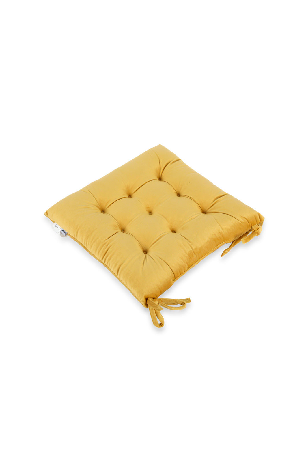 Redtag-Yellow-Velvet-Chairpad-Category:Cushions,-Colour:Yellow,-Deals:New-In,-Dept:Home,-Filter:Home-Bedroom,-HMW-BED-Cushions,-New-In-HMW-BED,-Non-Sale,-S23A,-Section:Homewares-Home-Bedroom-