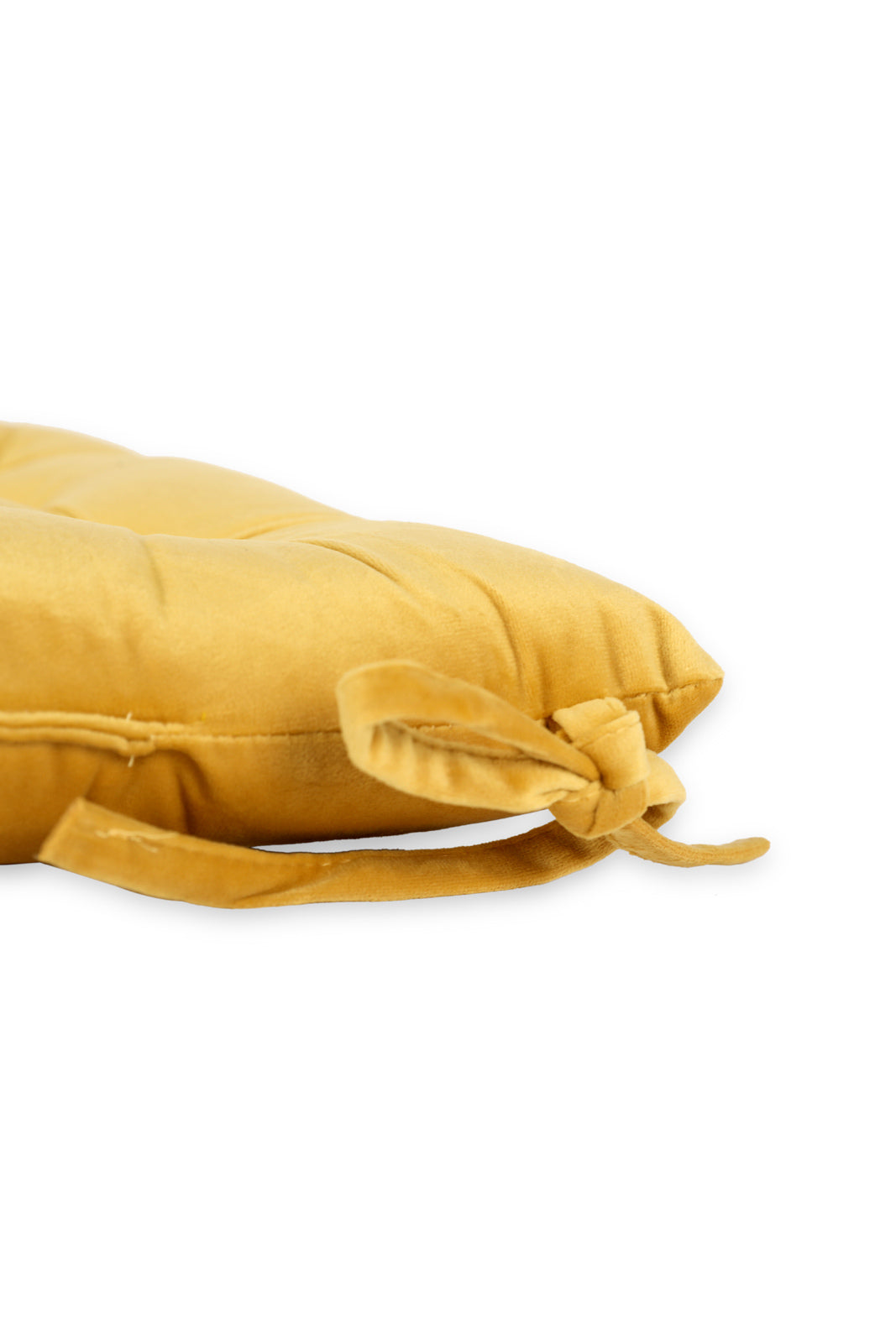 Redtag-Yellow-Velvet-Chairpad-Category:Cushions,-Colour:Yellow,-Deals:New-In,-Dept:Home,-Filter:Home-Bedroom,-HMW-BED-Cushions,-New-In-HMW-BED,-Non-Sale,-S23A,-Section:Homewares-Home-Bedroom-