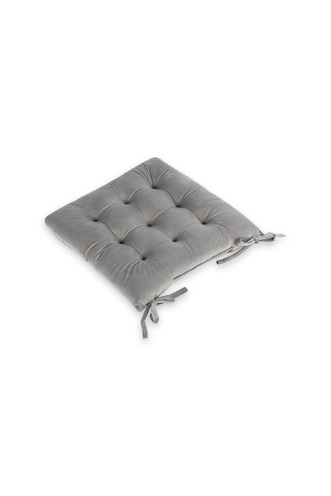Redtag-Grey-Velvet-Chairpad-Category:Cushions,-Colour:Grey,-Deals:New-In,-Dept:Home,-Filter:Home-Bedroom,-HMW-BED-Cushions,-New-In-HMW-BED,-Non-Sale,-S23A,-Section:Homewares-Home-Bedroom-