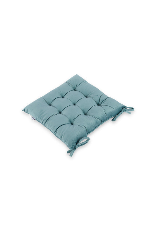 Redtag-Teal-Velvet-Chair-Pad-Category:Cushions,-Colour:Teal,-Deals:New-In,-Dept:Home,-Filter:Home-Bedroom,-HMW-BED-Cushions,-New-In-HMW-BED,-Non-Sale,-S23A,-Section:Homewares-Home-Bedroom-